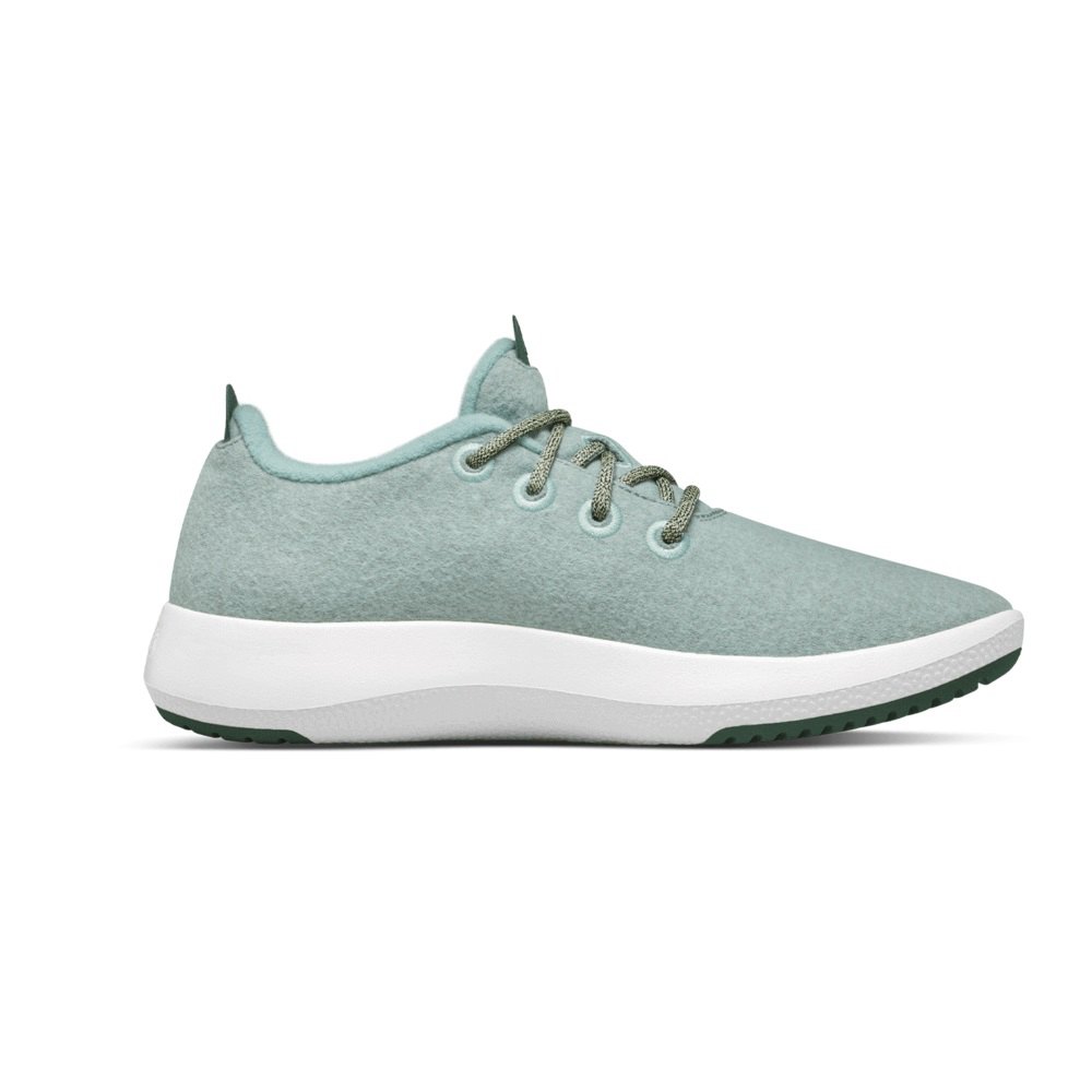 Allbirds Men\'s Wool Runner Mizzles - Sneakers Mint - EDX169254